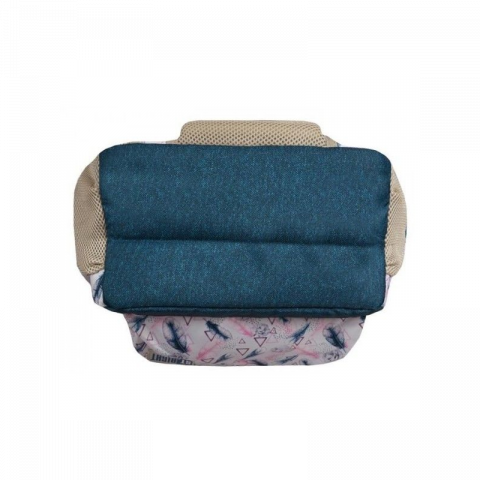 Ghiozdan Boho pentru scoala, 2 compartimente, 2 buzunare,31x20x44 cm [4]