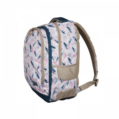 Ghiozdan Boho pentru scoala, 2 compartimente, 2 buzunare,31x20x44 cm [1]