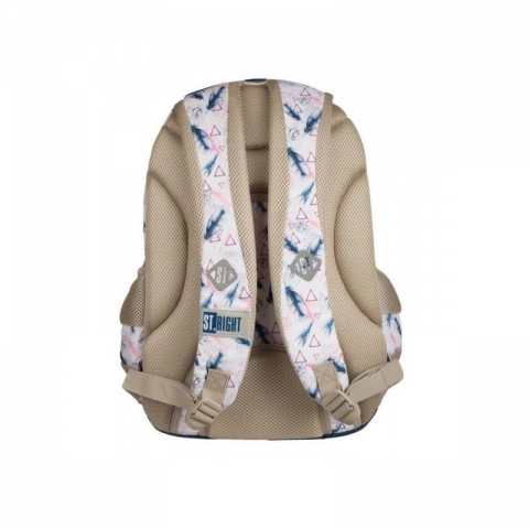 Ghiozdan Boho pentru scoala, 2 compartimente, 2 buzunare,31x20x44 cm [3]