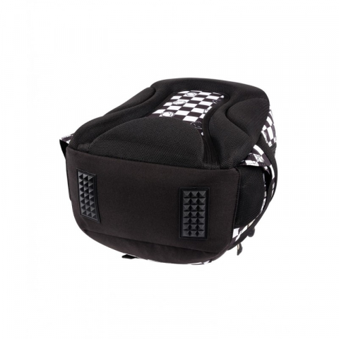 Ghiozdan Chess Cats pentru scoala,3 compartimente, negru cu alb,27x17x39 cm [4]