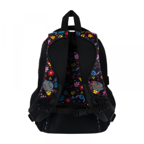 Ghiozdan ergonomic Stitch cu 4 compartimente si fermoar pompon,28x18x40 cm [2]
