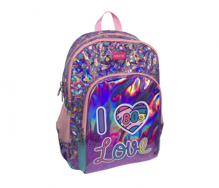 Ghiozdan fete scoala cu Imprimeu Inimi [1]