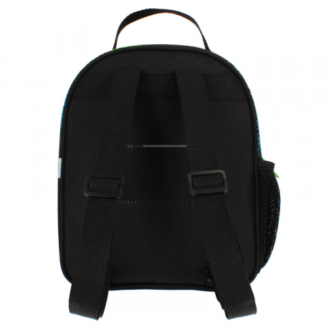 Ghiozdan Fotbal pentru gradinita, 1 compartiment,negru cu verde,20x9x25 cm [3]