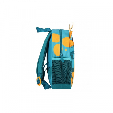 Ghiozdan gradinita Dino, 1 compartiment, turcoaz cu portocaliu,26 cm [4]
