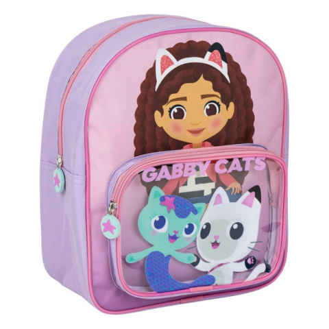 Ghiozdane Gradinita - Ghiozdan gradinita Gabby's Dollhouse,1 compartiment, roz,25x12x31 cm