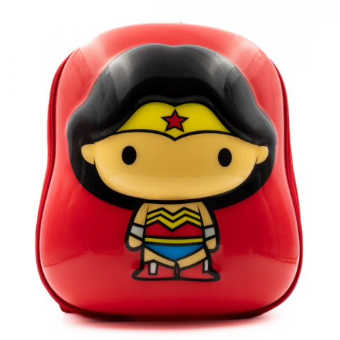 Ghiozdane Gradinita - Ghiozdan gradinita Wonder Woman 3D,1 compartiment, rosu,29x15x35 cm