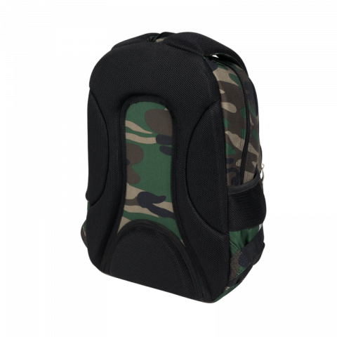 Ghiozdan pentru clasele I-IV cu 3 compartimente, kaki camuflaj,39x25x13 cm [4]
