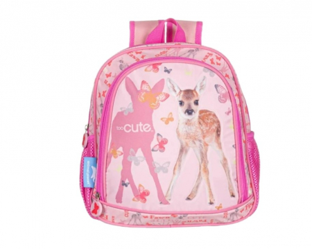 Ghiozdane Gradinita - Ghiozdan pentru gradinita  Bambi Toocute,Roz, 28x32x12 cm