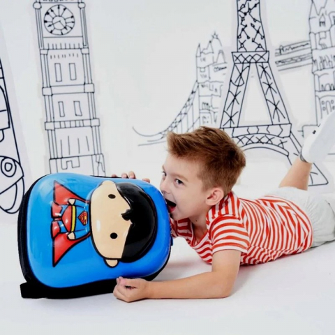 Ghiozdan pentru gradinita Superman 3D,1  compartiment, 29x15x35 cm [8]