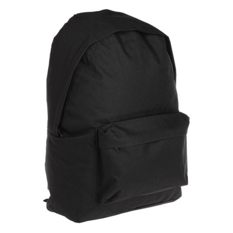 Ghiozdan pentru scoala,1 compartiment,buzunar frontal,material textil,negru,30x12x42 cm [1]