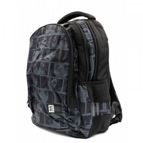 Ghiozdan pentru scoala cu 3 compartimente,model Black  Anime,43 cm [1]