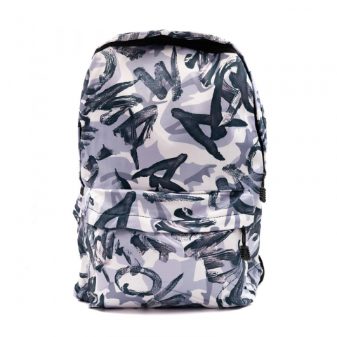 Ghiozdan pentru scoala model Grafitti,1 compartiment,3 buunare,textil,diverse culori,32x14x42 cm [3]