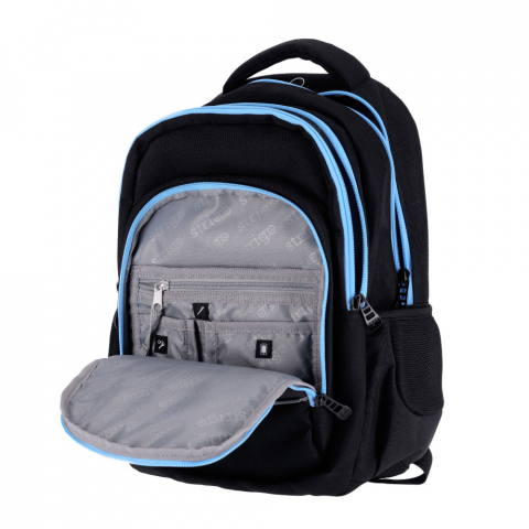 Ghiozdan pentru scoala Strigo Misty+ Black Bicycle ,39x27x18cm [3]