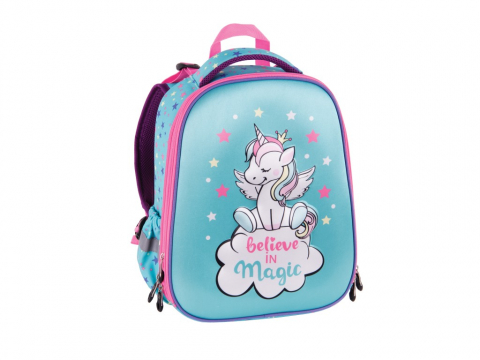 Ghiozdan Pulse Anatomic Cube Believe in Magic pentru clasele I-IV, 28x18x38 cm [0]