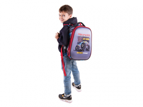 Ghiozdan Pulse Anatomic Cube Off Road pentru clasele I-IV,28x18x38 cm [1]