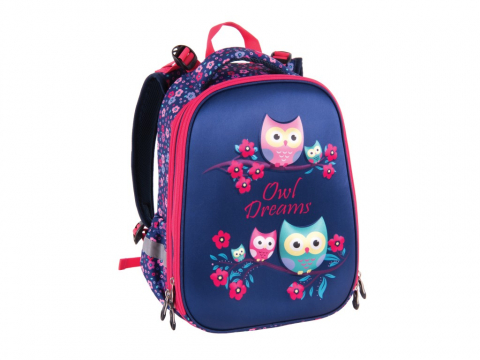 Ghiozdan Pulse Anatomic Cube Owl Dreams pentru clasele I-IV,28x18x38 cm [0]