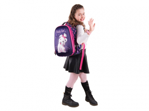 Ghiozdan Pulse Anatomic Cube Pretty Girl pentru clasele I-IV,38 x 28 x 18 cm [4]