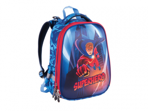 Ghiozdan Pulse Anatomic Cube Superhero pentru clasele I-IV,28x18x38 cm [0]