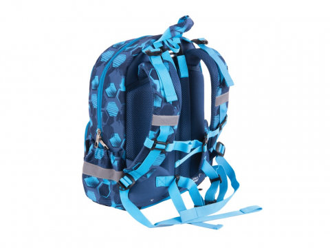 Ghiozdan Pulse Anatomic model Fotbal, albastru,41x28x20 cm [1]