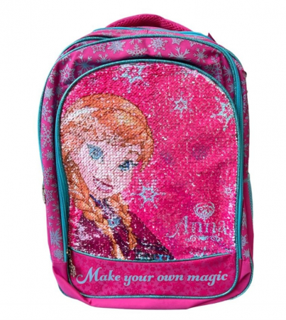 Ghiozdan scoala Frozen cu paiete duble [1]