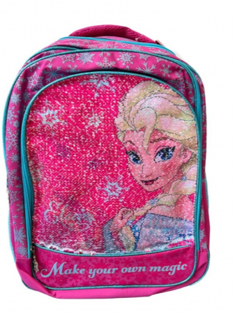 Ghiozdan scoala Frozen cu paiete duble [2]