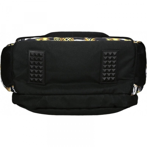 Ghiozdan scoala model Tropical Party Ananas, 3 compartimente, negru cu galben,40x30x20 cm [4]