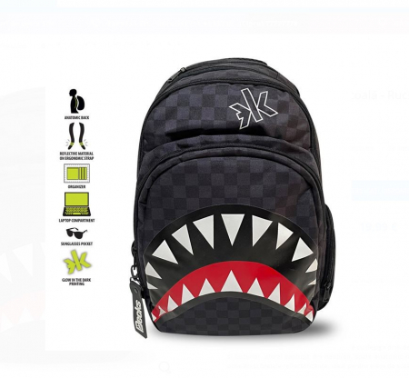 Papetarie & Birotica - Ghiozdan scoala pentru baieti cu 3 compartimente