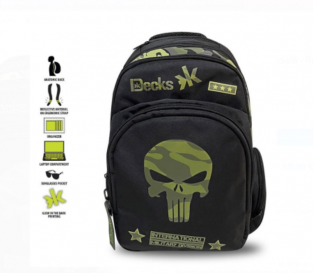 Papetarie & Birotica - Ghiozdan scoala pentru baieti cu 3 compartimente