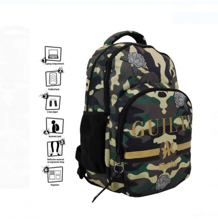 Papetarie & Birotica - Ghiozdan scoala pentru baieti cu 3 compartimente