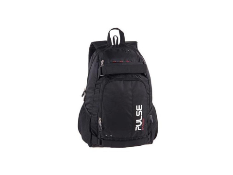 Ghiozdane Scoala - Ghiozdan scoala Pulse Scate Black Stripe,negru,48 x 36 x 23 cm