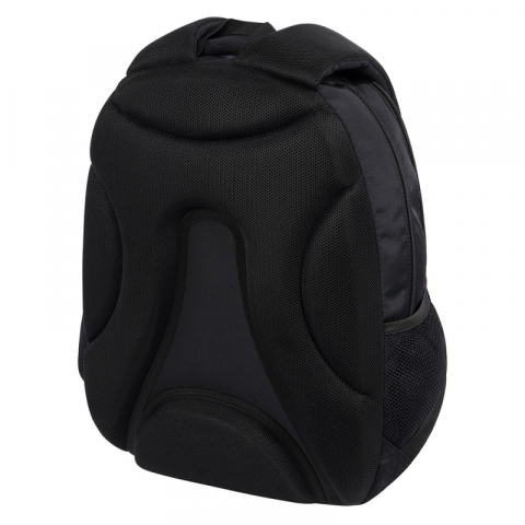 Ghiozdan St.Right Black pentru scoala, 4 compartimente, 2 buzunare, negru, 30x19x42 cm [4]