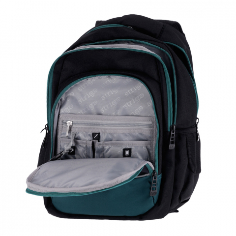 Ghiozdan Strigo Misty+ Black Dinosaur, 24L, 39×27×18 cm [2]