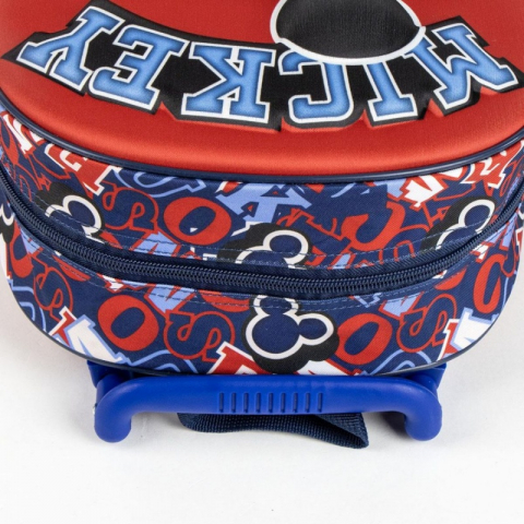 Ghiozdan tip troller pentru gradinita Mickey 3D, 25x31x10 cm [7]