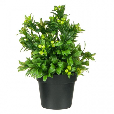Decoratiuni - Ghiveci decorativ cu fructe si frunze