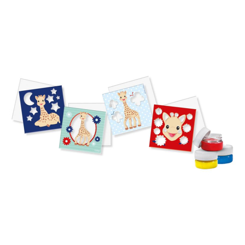 Girafa Sophie – Set acuarele pentru degete cu planșe, activități creative 12 luni+ [1]