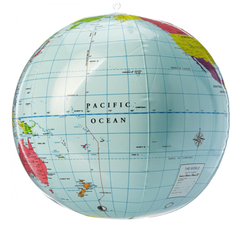 Glob pământesc gonflabil – 30 cm, Magnoidz, jucărie educativă 2–3 ani+ [1]