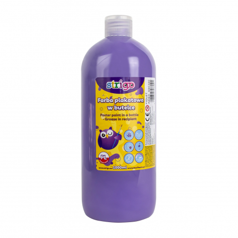 Acuarele, Tempera si Pensule - Guașe Strigo în Recipient 1000 ml, Mov