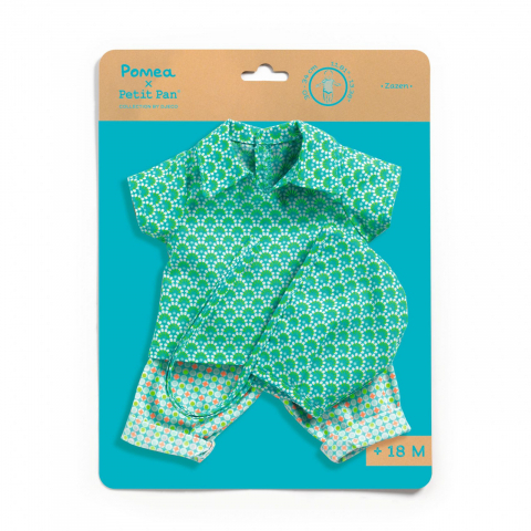 Papusi & accesorii - Hainute de schimb pentru papusi Zazen Petit Pan,3 piese,bumbac 100%