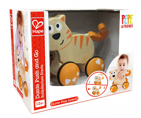Jocuri si Jucarii Educative - Hape Jucărie de Tragere - Pisica Dante 