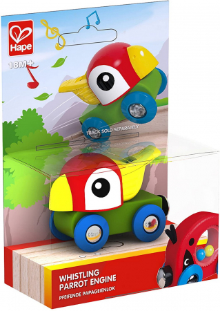 Jucarii din lemn - Hape Locomotivă Fluier Papagal 