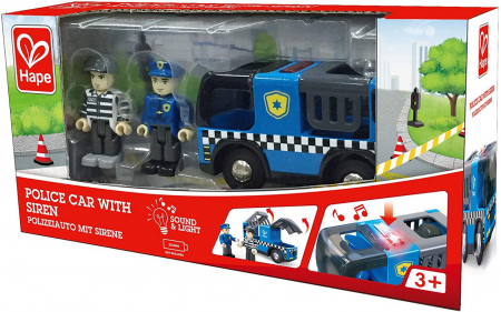 Jocuri si Jucarii Educative - Hape Mașină de Poliție cu Sirenă 