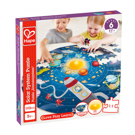 Jucarii din lemn - Hape Puzzle Sistemul Solar 