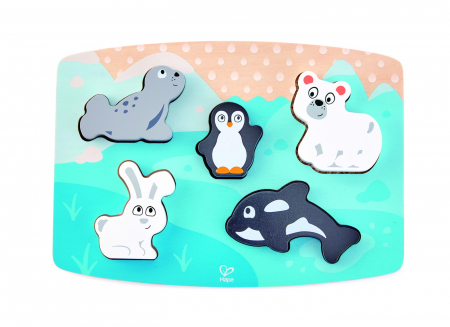 Hape puzzle tactil - animalele polare [2]