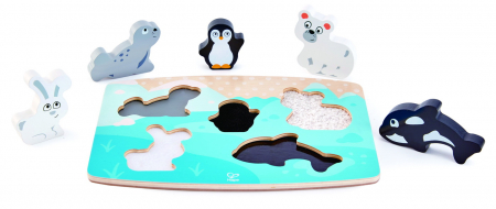 Hape puzzle tactil - animalele polare [1]