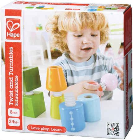 Jucarii din lemn - Hape Set Construcție prin Însurubare 