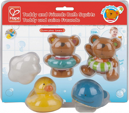 Jocuri si articole copii - Hape Set Teddy și Prietenii 