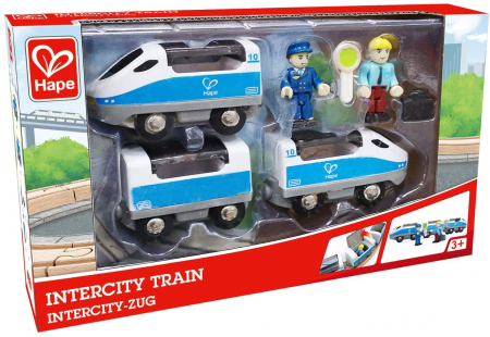 Jocuri si Jucarii Educative - Hape Tren de Călători Intercity 