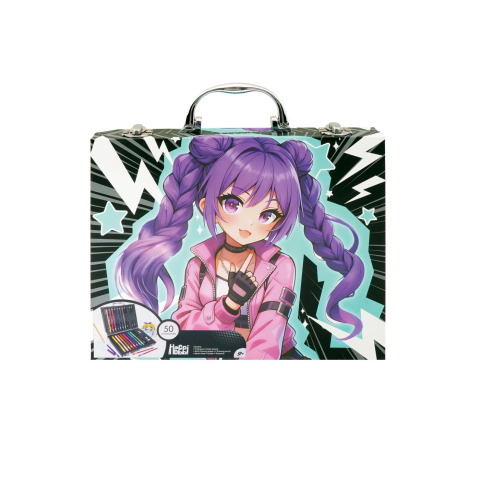 Jocuri de Rol - HAPPI HOBBI ART CASE SET DE DESEN DELUXE CU 50 DE ACCESORII MANGA