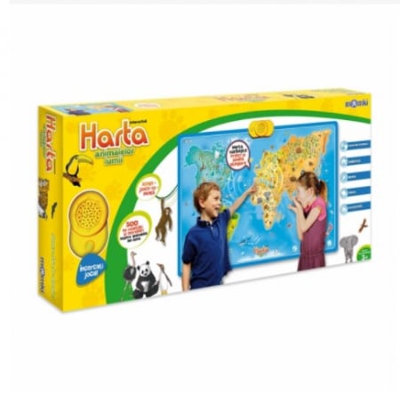 Jocuri si jucarii interactive - Harta interactiva cu animale
