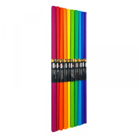 Produse art & craft-Lucru manual - Hartie creponata culori intense spectrum,50x200 cm,10 role/set